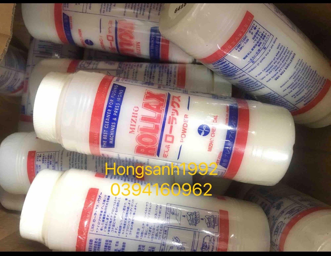 Bột lau băng máy ép, bàn là mex Rollax