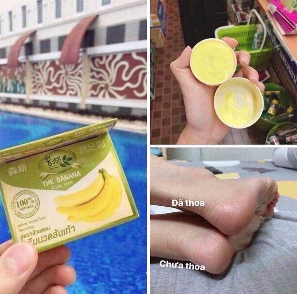 kem thoa nứt gót chân The banana Cream Thái lan