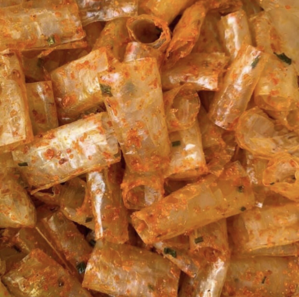 Bánh ống hành phi ruốc sấy