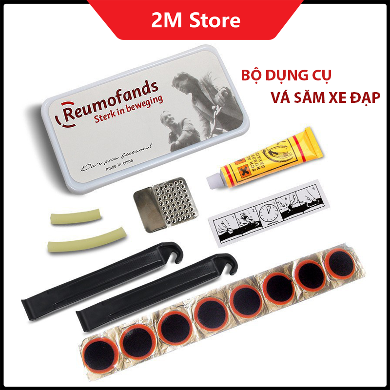 Bộ vá săm xe đạp đầy đủ 13 chi tiết - vá xe đạp chuyên dụng