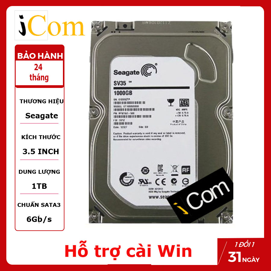 Ổ cứng HDD 1TB Seagate Bảo hành 24 tháng
