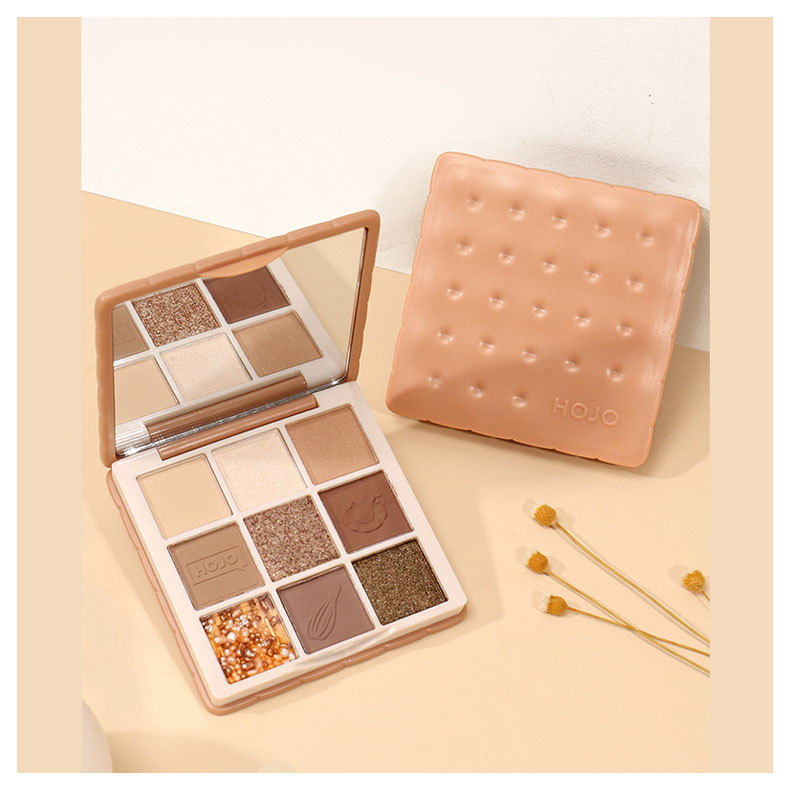 Bảng 9 màu mắt tone nude HOJO 8136