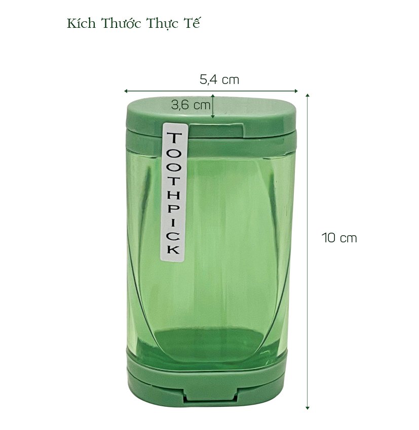 Hủ đựng tăm, tiêu 2 trong 1 Tự Lập