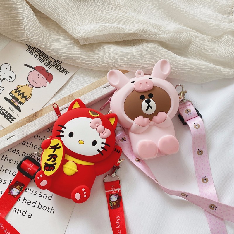 Túi Đeo Chéo Hình Thú Đáng Yêu Dành Cho Mẹ & Bé