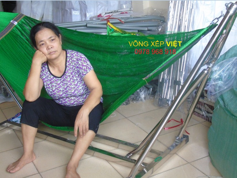 Khung võng xếp inox thang vuông( Bao gồm khung và lưới)