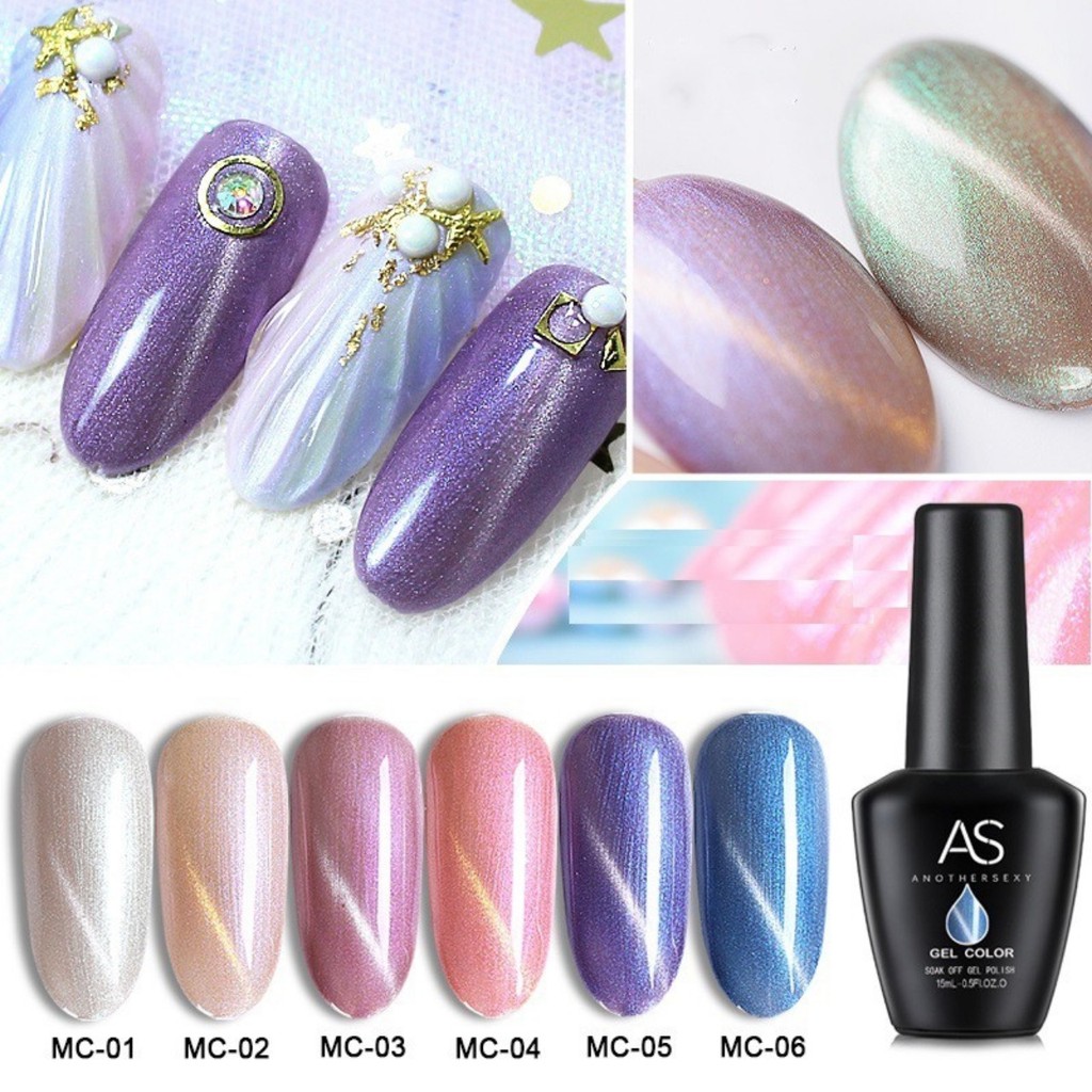 Sơn gel AS - mắt mèo 3D xà cừ Mã MC