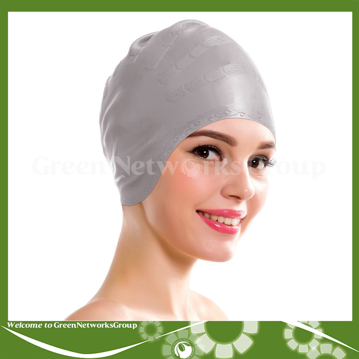 Nón bơi mũ bơi Silicon che tai Greennetworks