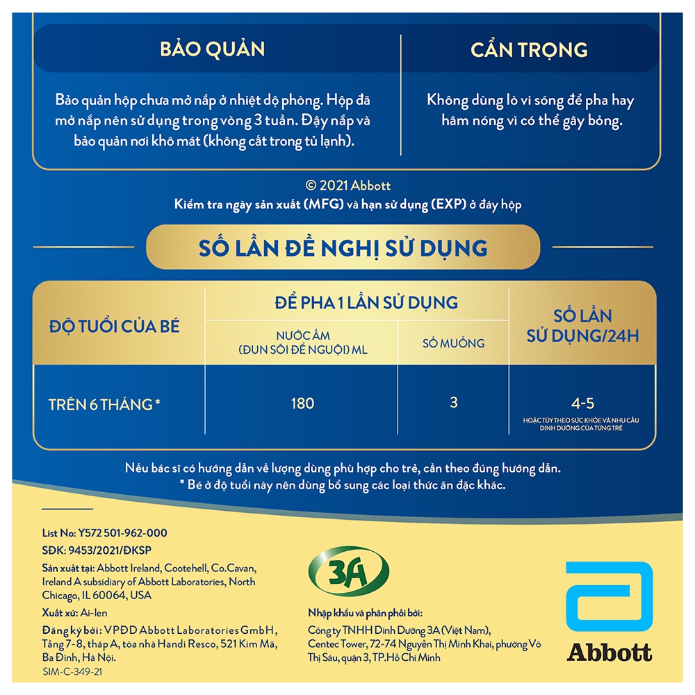 Sữa bột Similac 5G số 2 (900g)