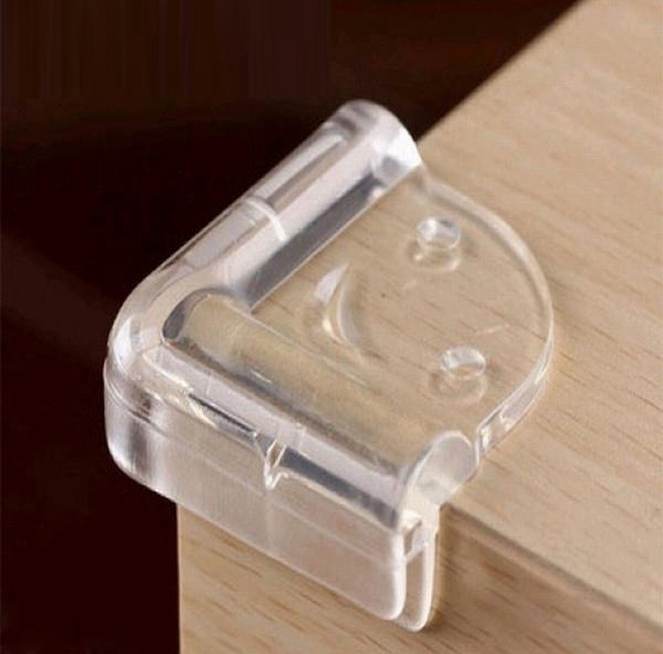 1 Miếng bịt góc bàn silicon chống va chạm - Miếng chống va chạm góc bàn cho bé kiểu chữ L - Miếng bảo vệ cho bé an toàn - Miếng lót cạnh bàn chống va chạm cho bé