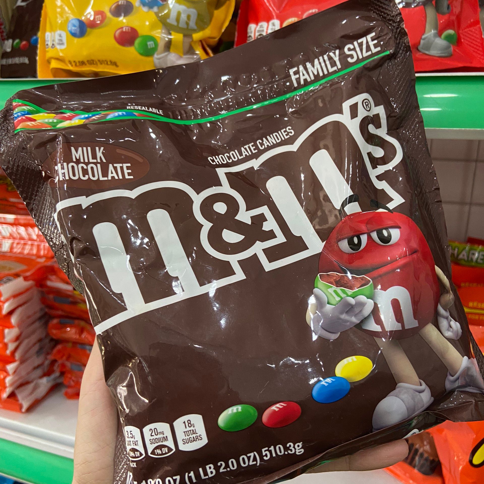 Socola M&M của Mỹ gói 512g