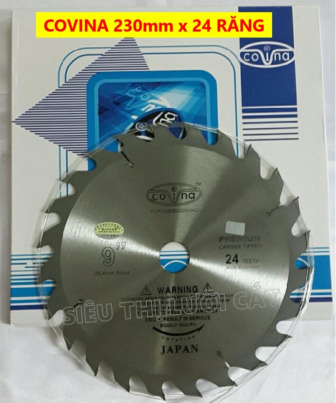 [HCM]LƯỠI CẮT GỖ COVINA 230mm x 24 răng