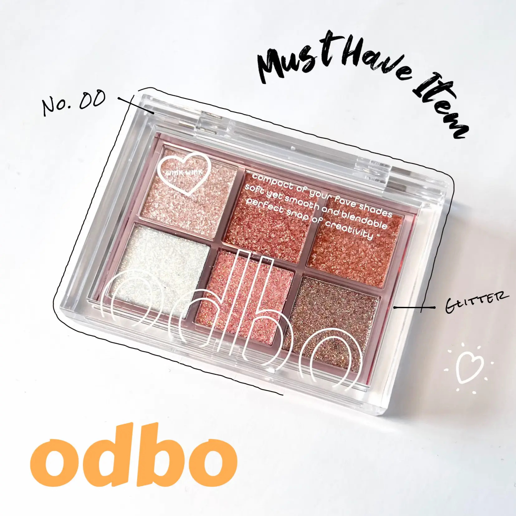 Bảng phấn mắt 6 ô odbo signature eyeshadow palette od276