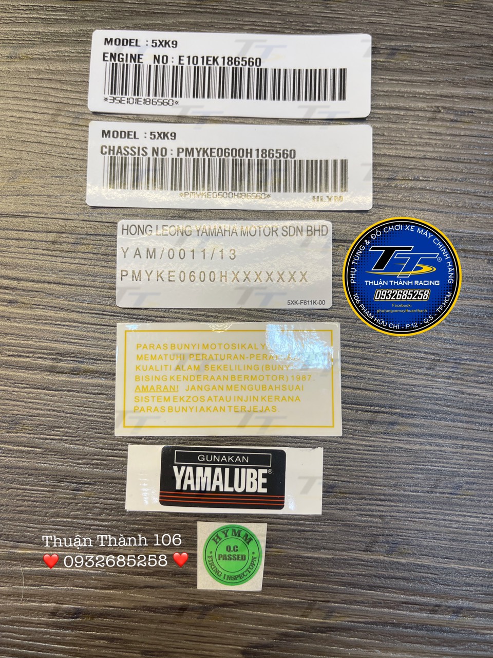 Tem sườn Yaz 6 miếng - Yaz125