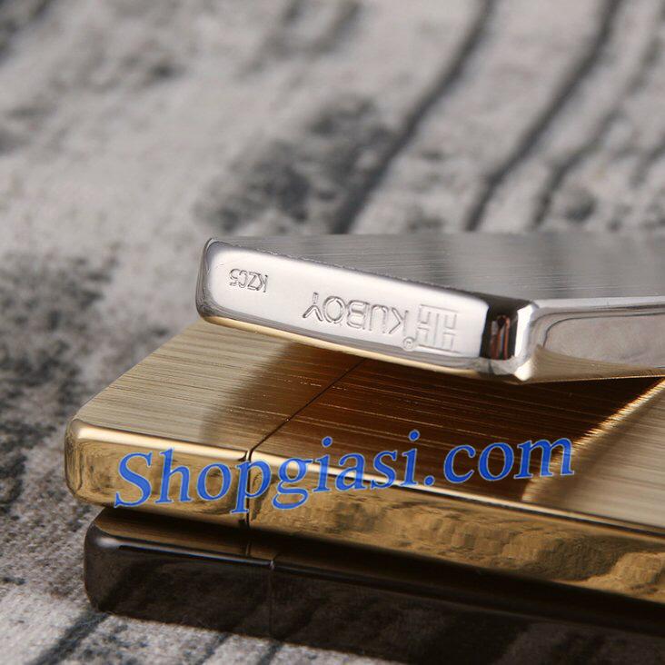 Bật Lửa Kuboy Trắng Phay Xước