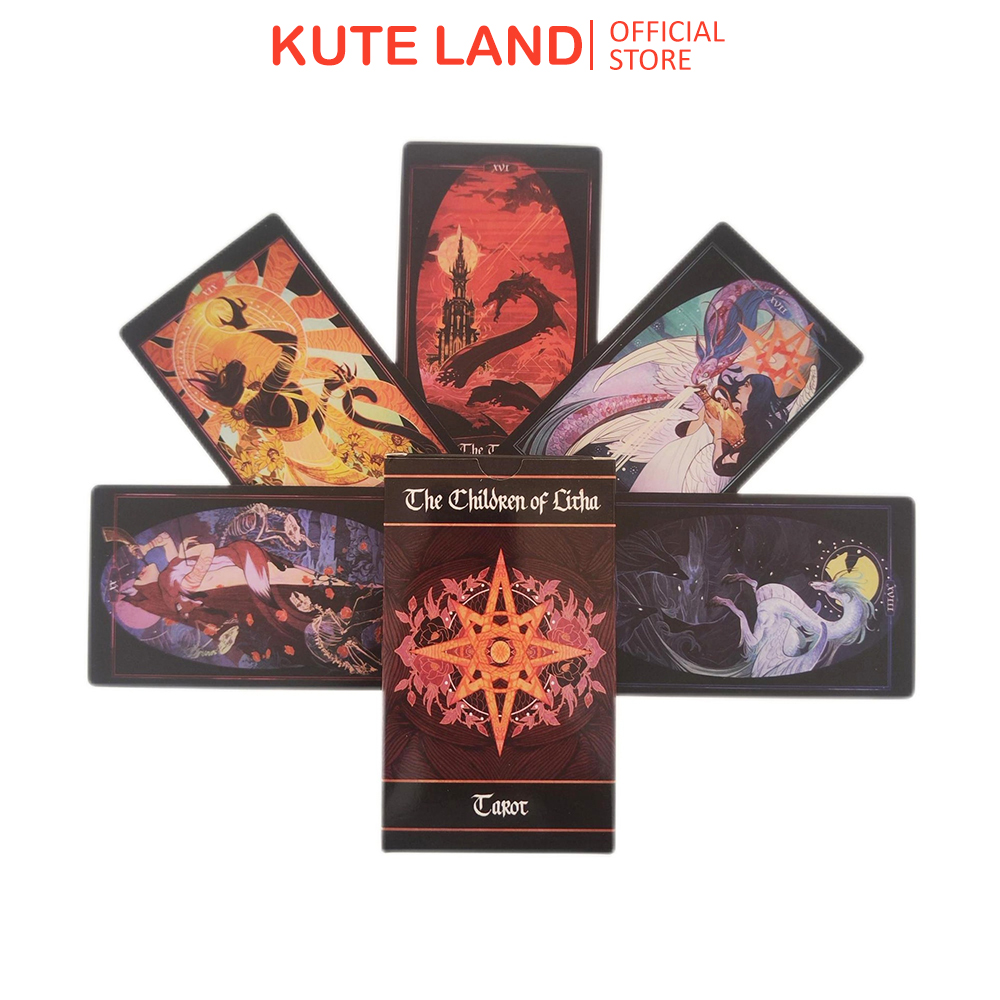 Bài The Children Of Litha Tarot 78 Lá Bài Tặng Đá Thanh Tẩy