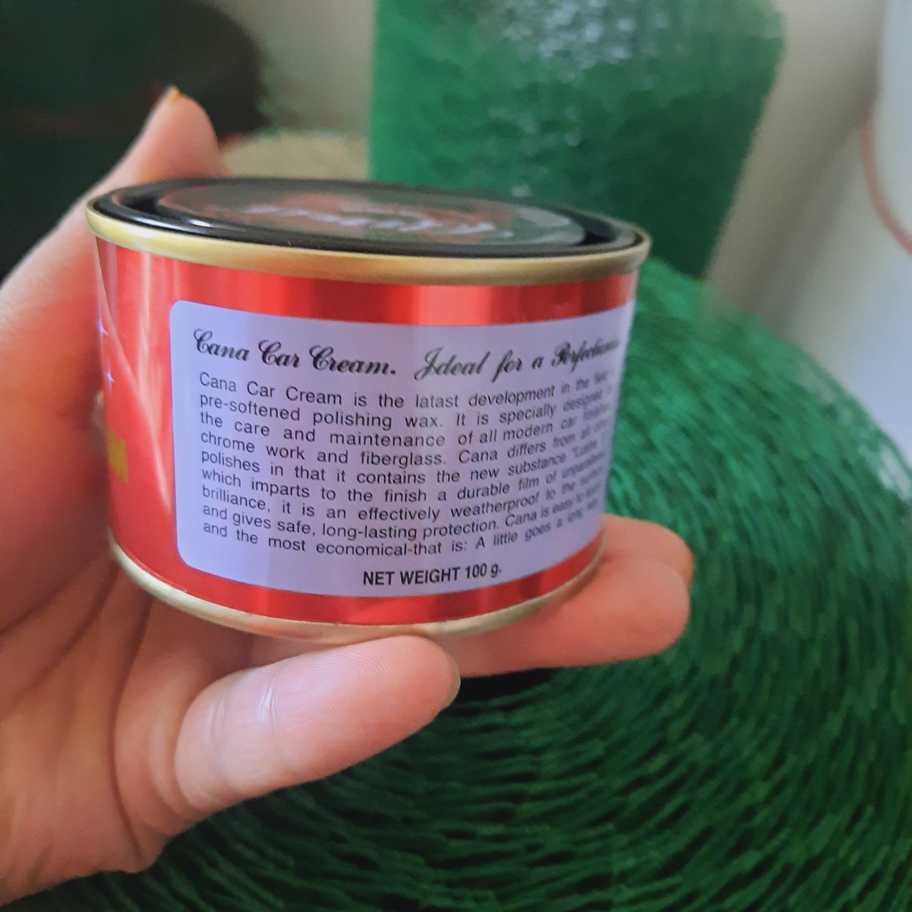 Cana đánh bóng xóa mờ vết trầy xước xe ô tô, Kem đánh bóng, xi đánh bóng Cana chuẩn THÁI LAN hàng xịn lọ 100gam