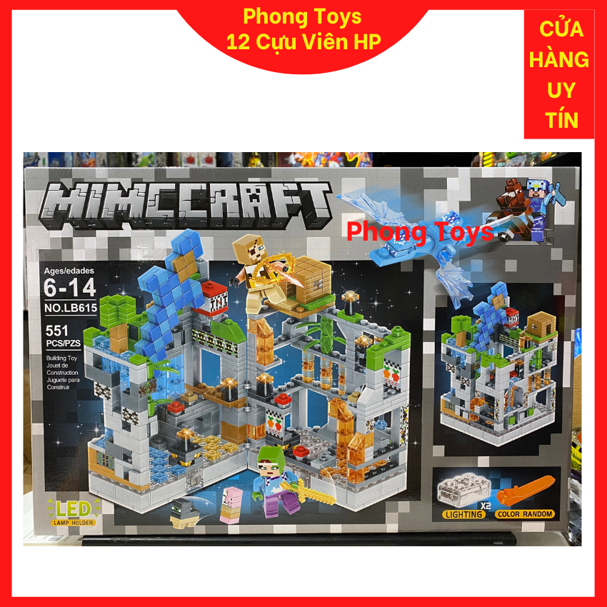 Có sẵn] LEGO MINECRAF 615 XẾP HÌNH HANG ĐỘNG QUÁI VẬT RỒNG ENDER ...