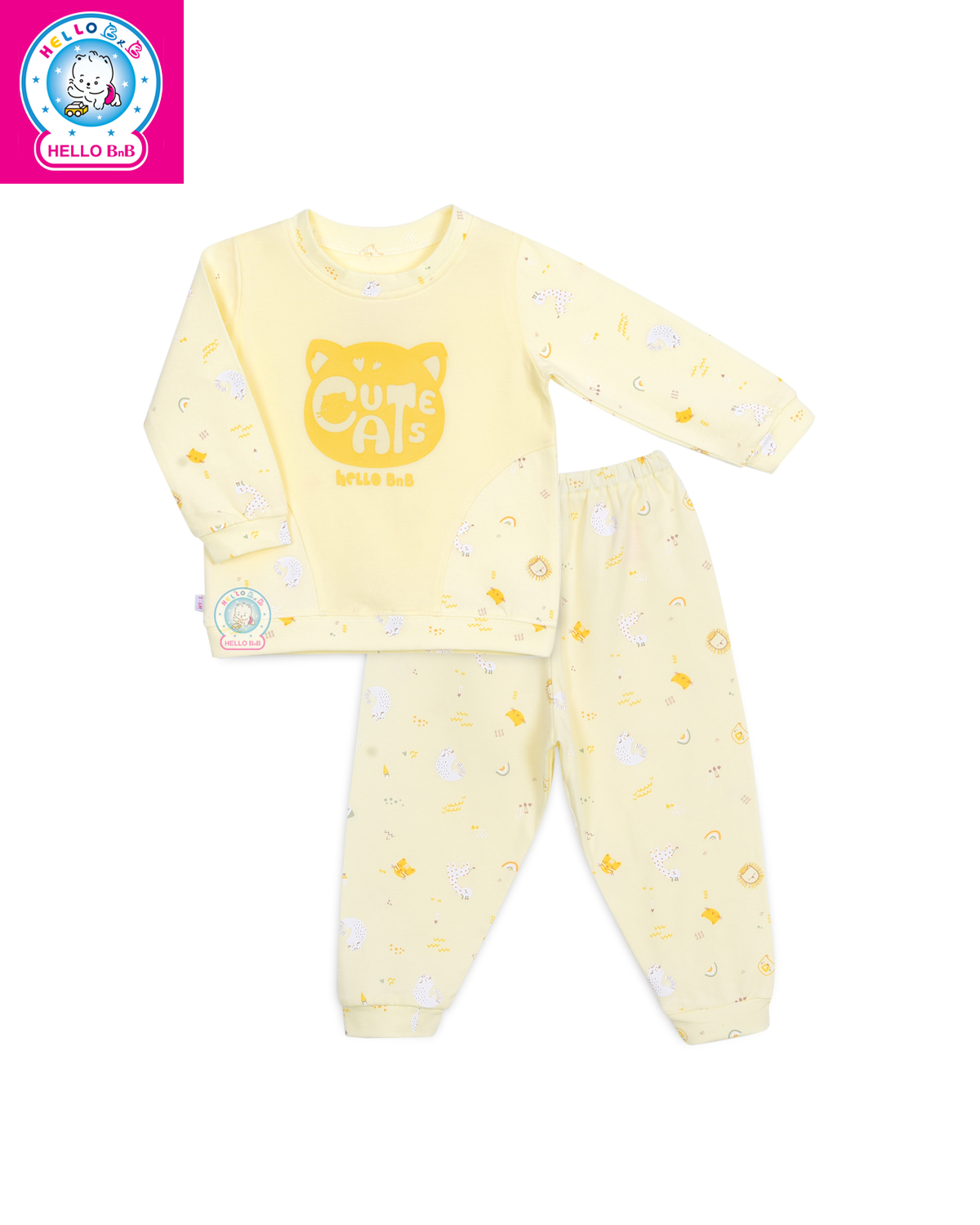 Bộ dài bo bé gái BA1387 - HELLO BnB (hình in ngẫu nhiên)