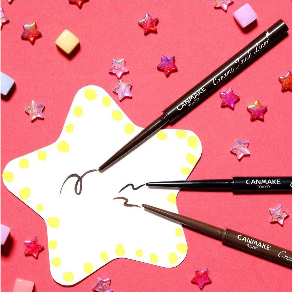 Kẻ Mắt Dạng Gel Canmake Creamy Touch Liner #01 Deep Black