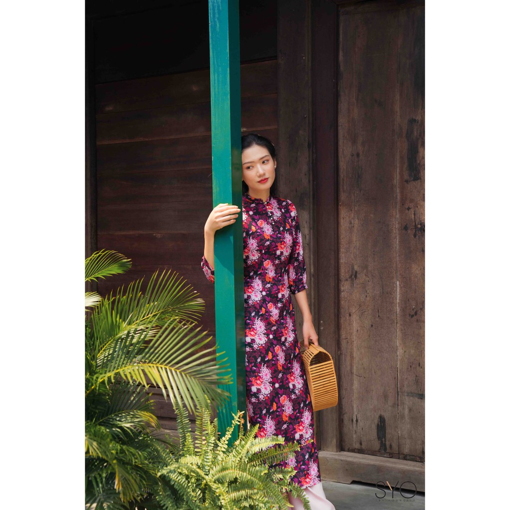 Áo Dài Cách Điệu Tay Bồng