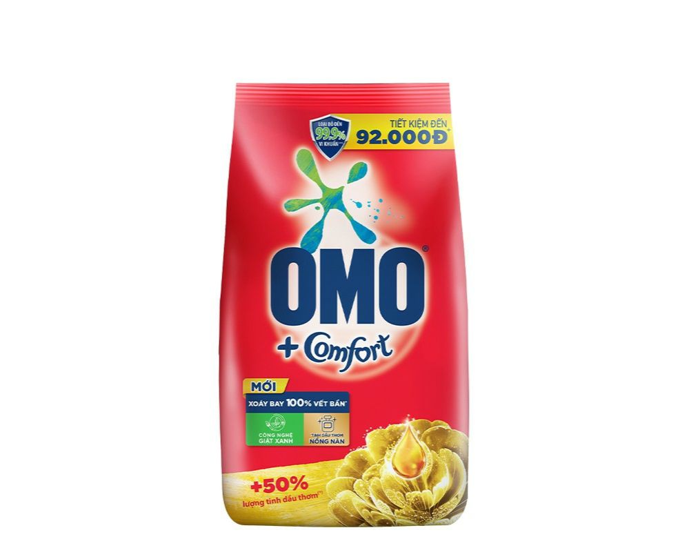 [HCM] Bột Giặt Omo 5,3Kg Tinh Dầu Thơm Tặng Nước giặt 500g