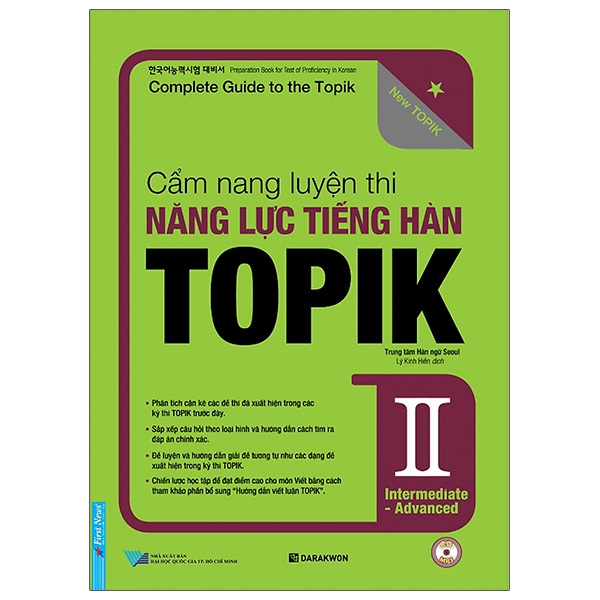 Fahasa - Cẩm Nang Luyện Thi Năng Lực Tiếng Hàn Topik II Intermediate - Advanced