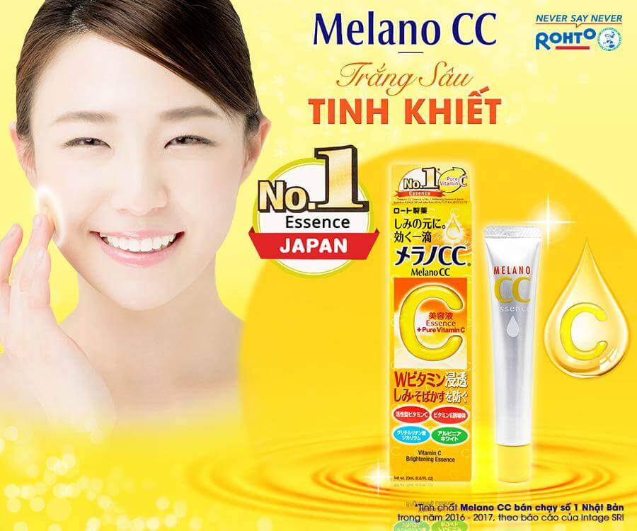 Tinh chất CC Melano Vitamin C Mờ Thâm Nám Mụn, Trắng Da 20ml - Nhật Bản