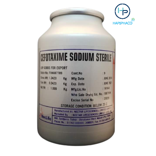 [06KG] Kháng sinh nguyên liệu CEFOTAXIME NECLIFE - Hàm lượng 98% (đặc trị gan, tụy trên thủy sản)