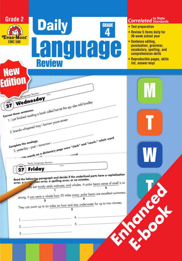 DAILY LANGUAGE  REVIEW - 8 BOOKS