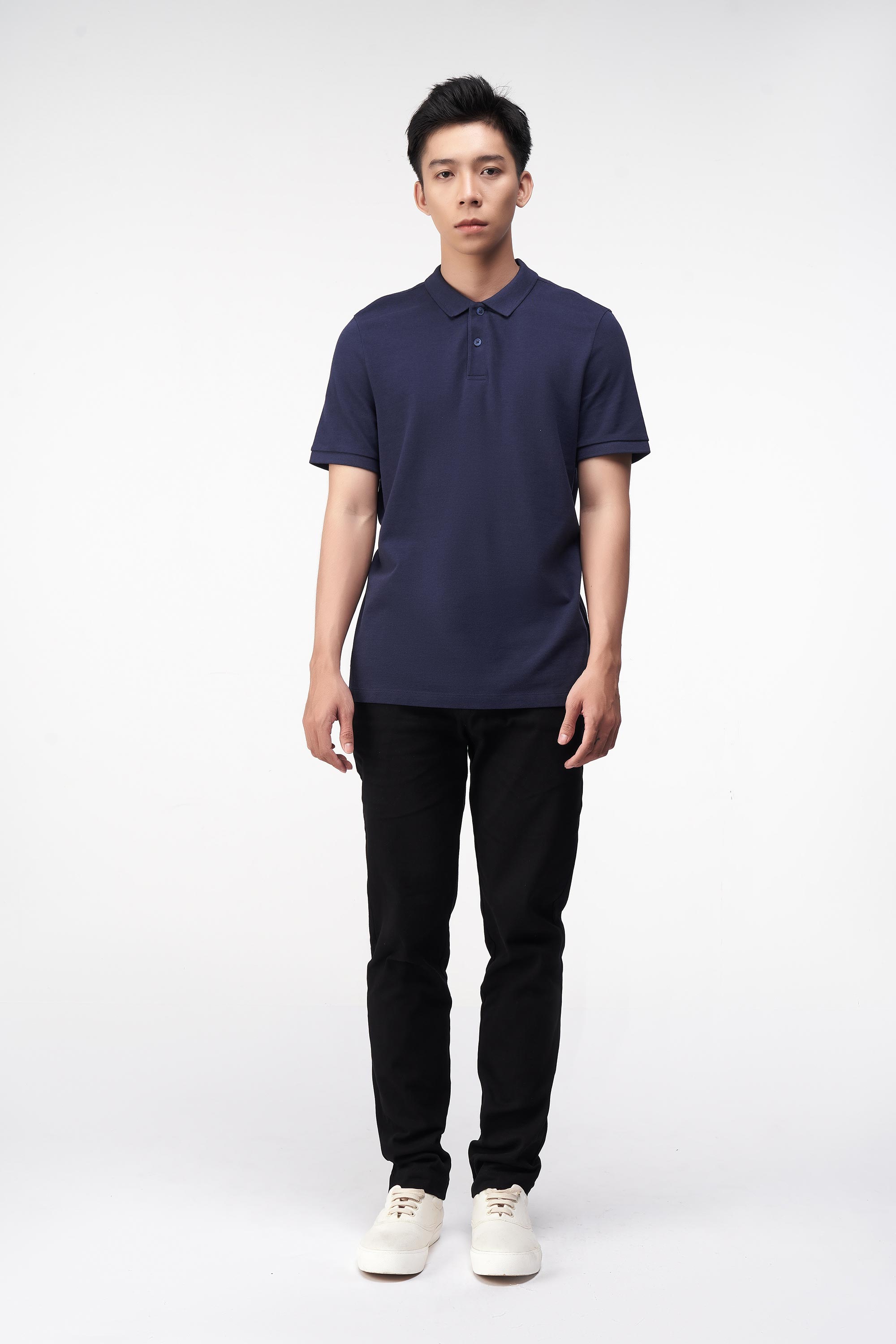 Áo Polo Nam Modal Trơn Form Fitted - Routine 10F21POL002