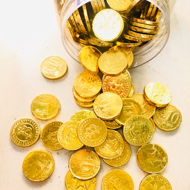 Kẹo Socola đồng tiền vàng lớn 400g Kẹo chocolate hàng ngon thơm loại 1