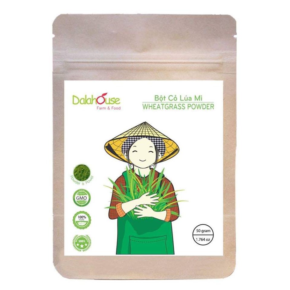 Bột Cỏ Lúa Mì DalaHouse 150 gram ( 100% Natural Wheatgrass Powder)