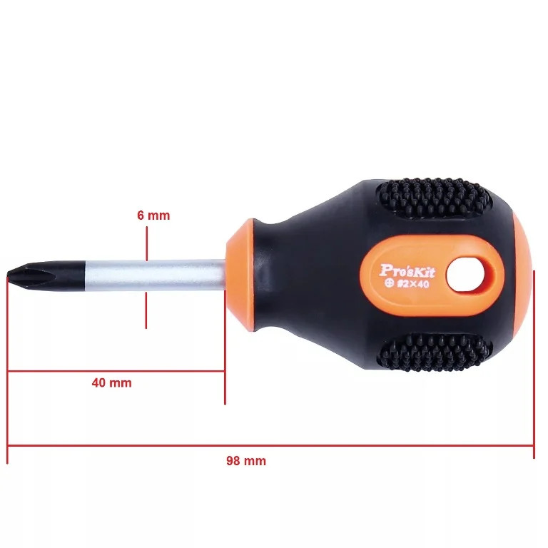 Vít bake Pro'skit 9SD-220B (#2 x 40mm) đầu bake #2 (6.0mm)