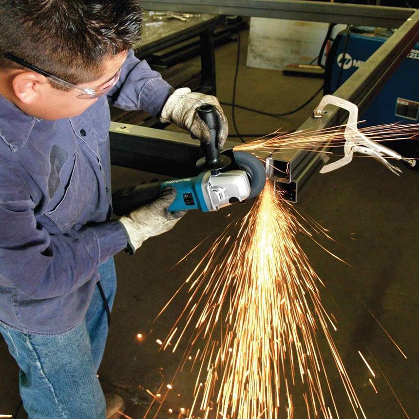 (ĐANG-SALE 50%)Máy mài cắt MAKITA lõi đồng công tắc đuôi - Máy mài cầm tay MAKITA,Máy Mài Makita Nhật Bản,Máy cắt cầm tay,Máy mài Makita 9556B Lõi đồng 100% công xuất lớn 840W.(BH 12T) Mega Big 5.0