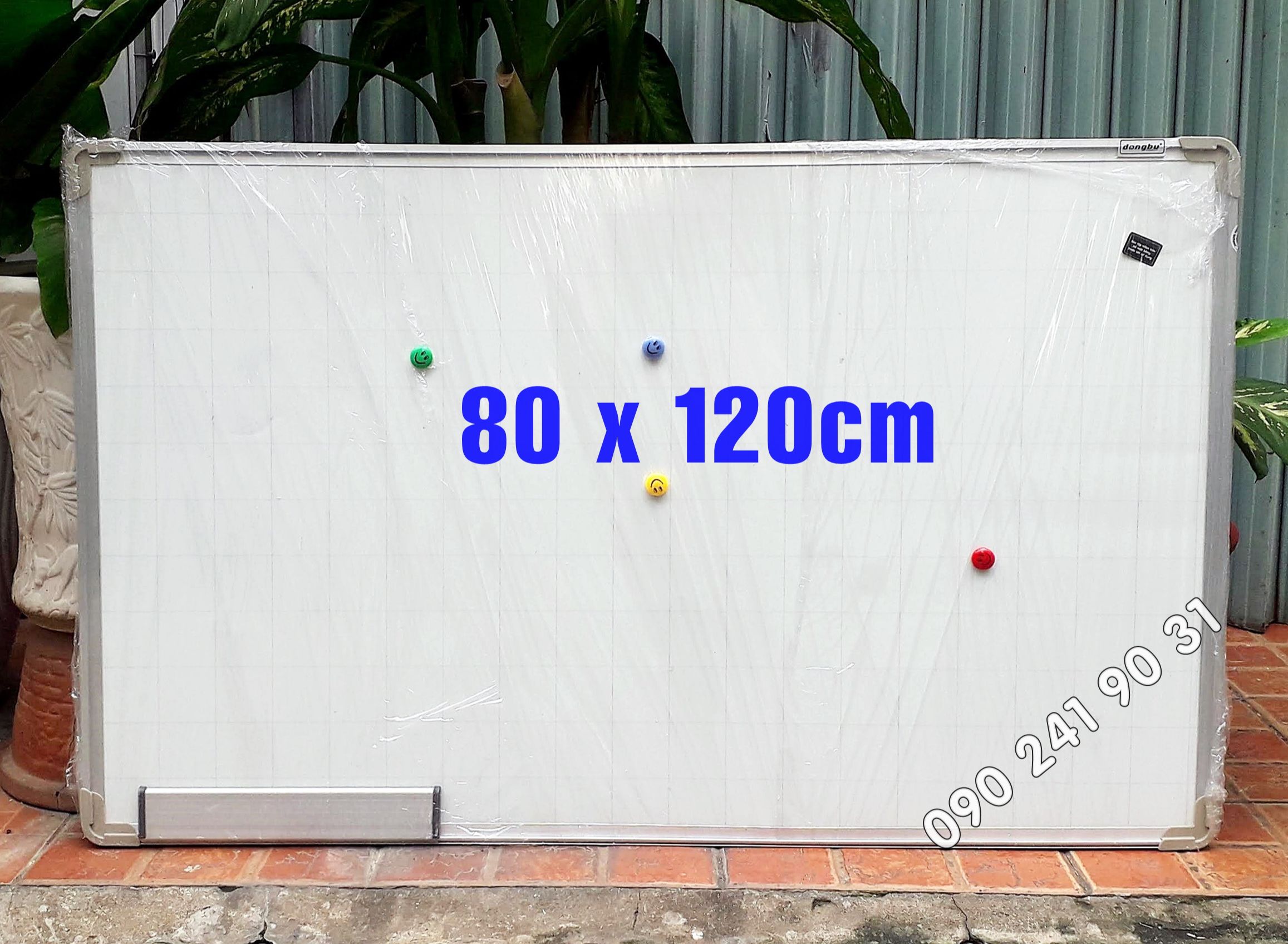 Bảng Từ Trắng Hàn Quốc 80 x 120cm - DQ Board ( Tặng Kèm Nam Châm )