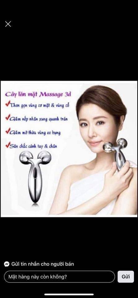 Cây lăn masage mặt bằng inox