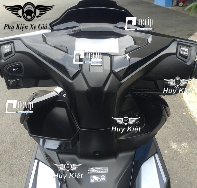 Hộc đựng đồ airblade ab 2023 đời mới 160cc, 125cc, airblade 2020 - 2023 full đen ms2609