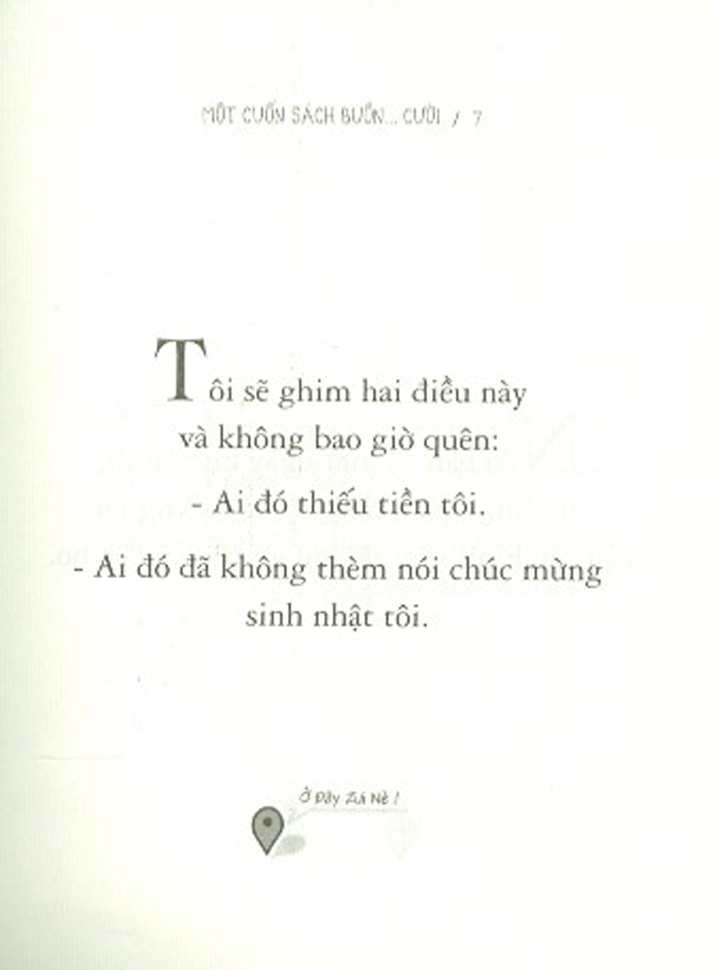 Một Cuốn Sách Buồn… Cười