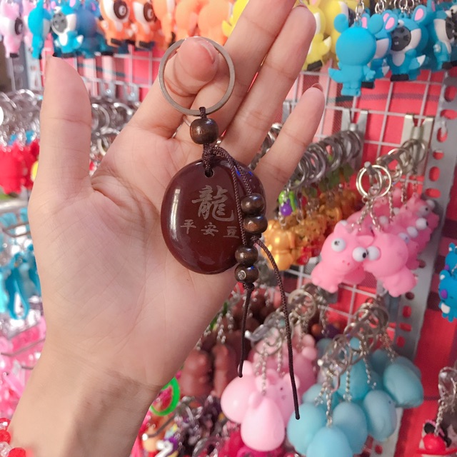 Móc khoá hạt đậu bình an (đủ 12 con giáp)