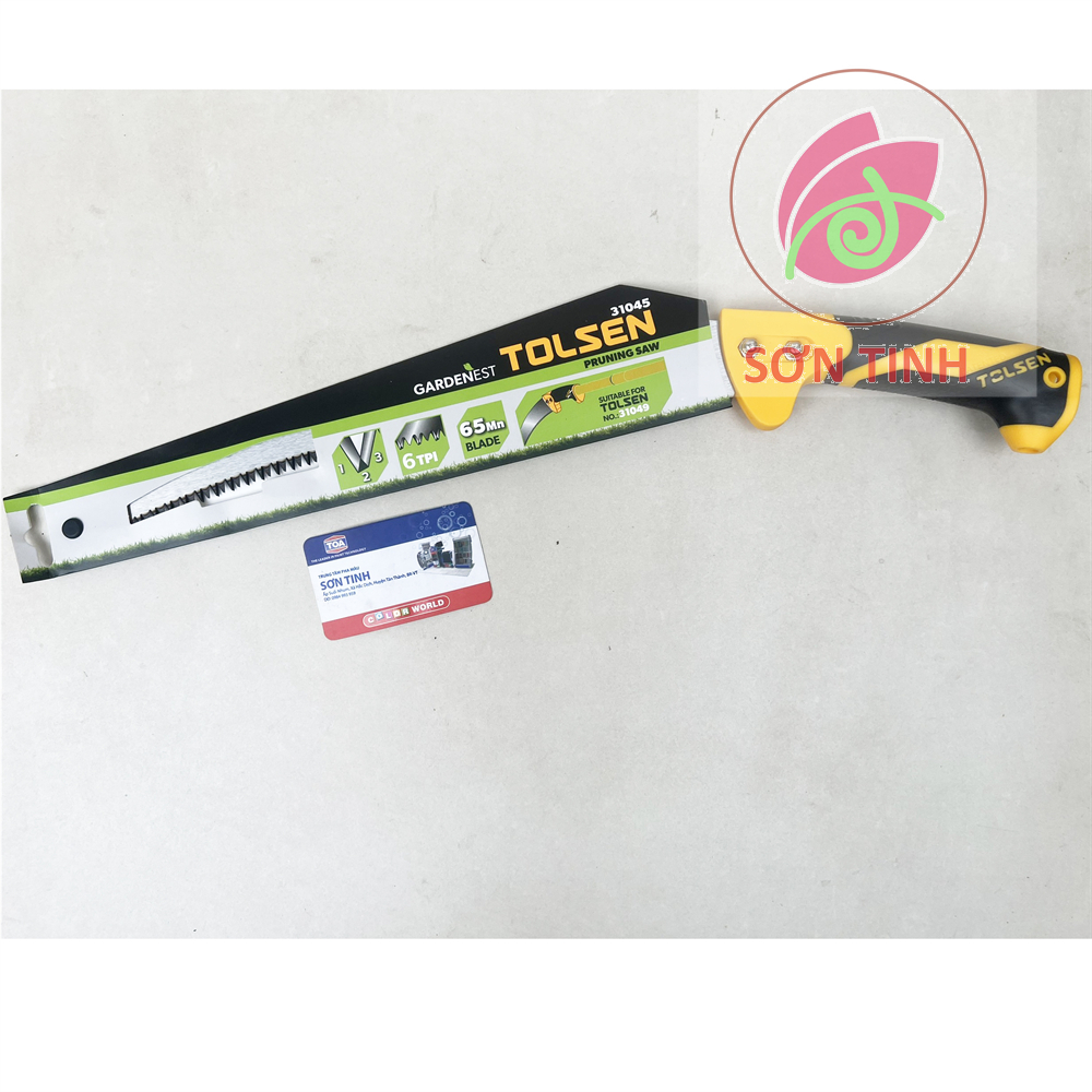 Cây cưa lưỡi cong, thép chống mòn 65mn cao cấp 330mm tolsen 31016 31045