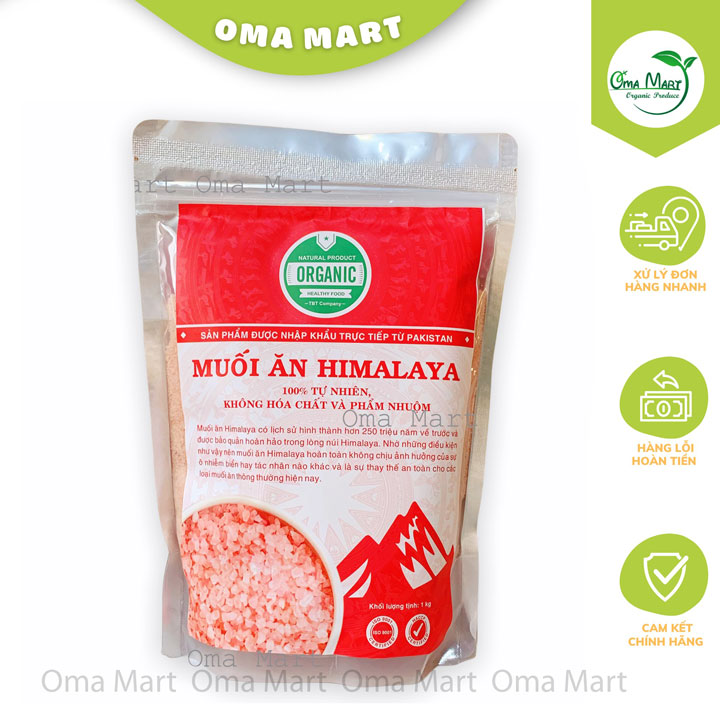 Muối Hồng Himalaya Dạng Mịn TÚI 1kg