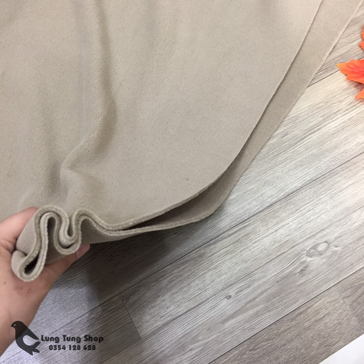 Chăn nỉ văn phòng màu cà phê sữa - chăn mền cá nhân ( loại dày )