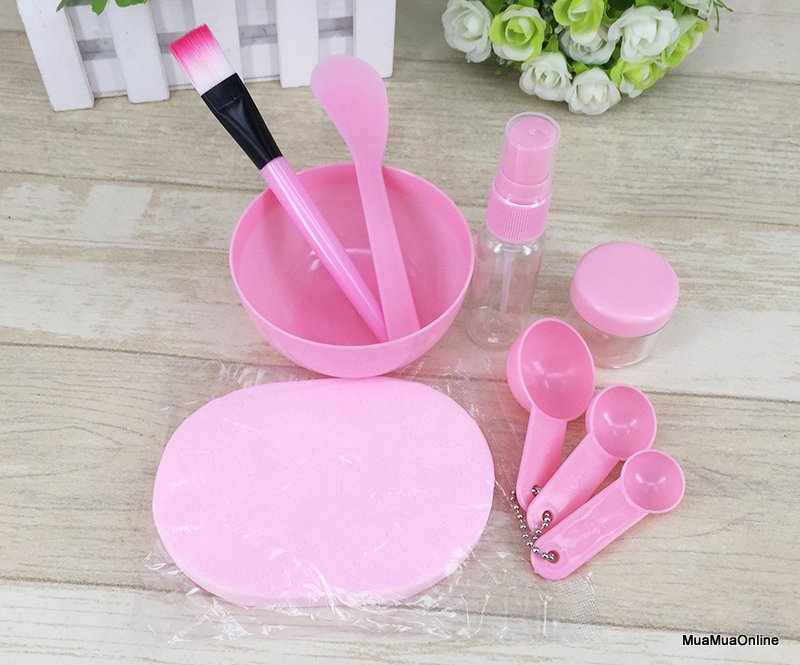 Dụng Cụ Trộn Đắp Mặt Nạ 9 Món Nhiều Màu