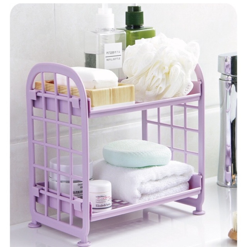 Kệ mini để bàn/ kệ nhựa mini 2 tầng