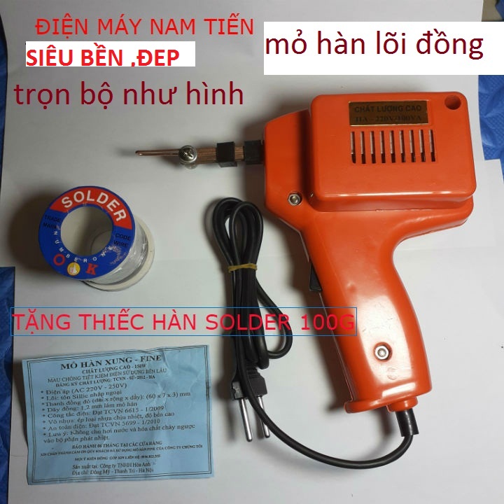 Mỏ Hàn Xung 220V-100W ( Tặng 01 thiếc OK 100g