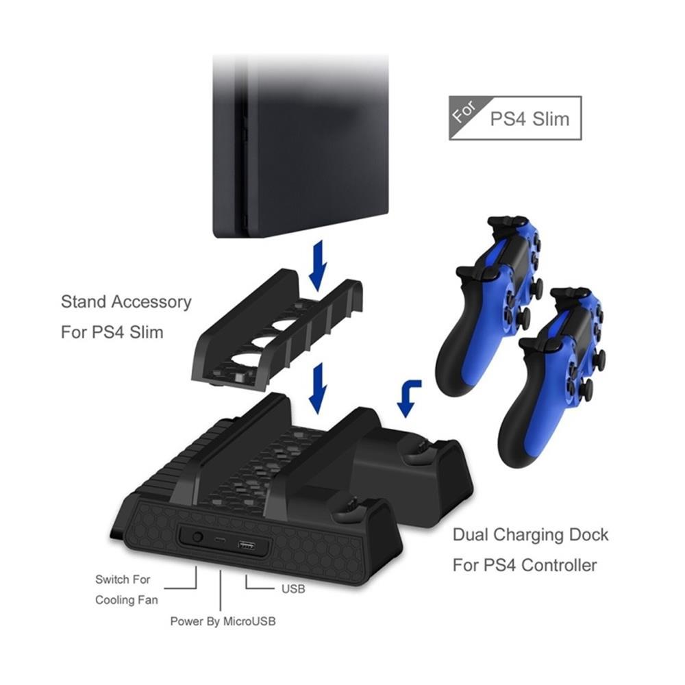CHÂN ĐẾ TẢN NHIỆT ĐA NĂNG DOBE CHO PS4 PRO ,PS4 SLIM VÀ PS4 - Dobe TP4 882