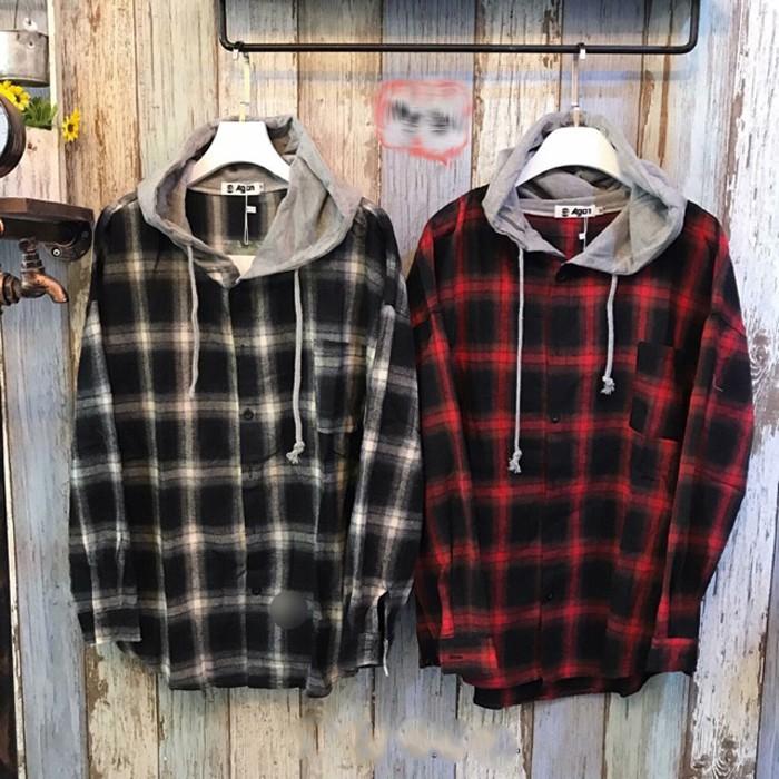 [HCM]Áo Sơ Mi Flannel Nam Nữ Caro Cực Chất