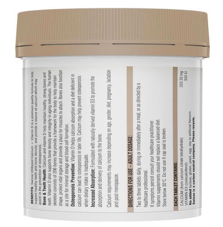 CALCIUM VITAMIN D SWISSE lọ 150 viên