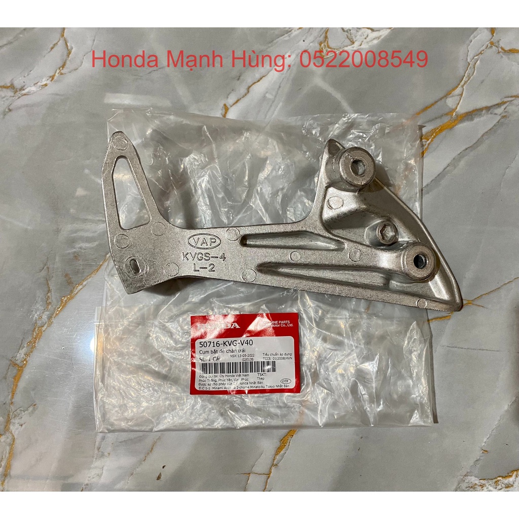 Cụm bắt để chân trái  Airblade 110 2011 (50716KVGV40)