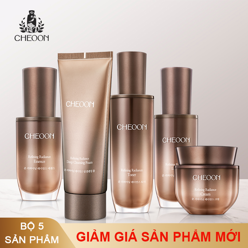 Set dưỡng da cao cấp Cheoon Refining Radiance Full Kit giá rẻ